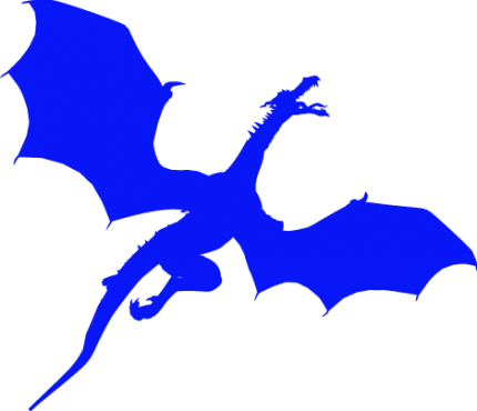 final1290-Angry-Dragon-Silhouette blue